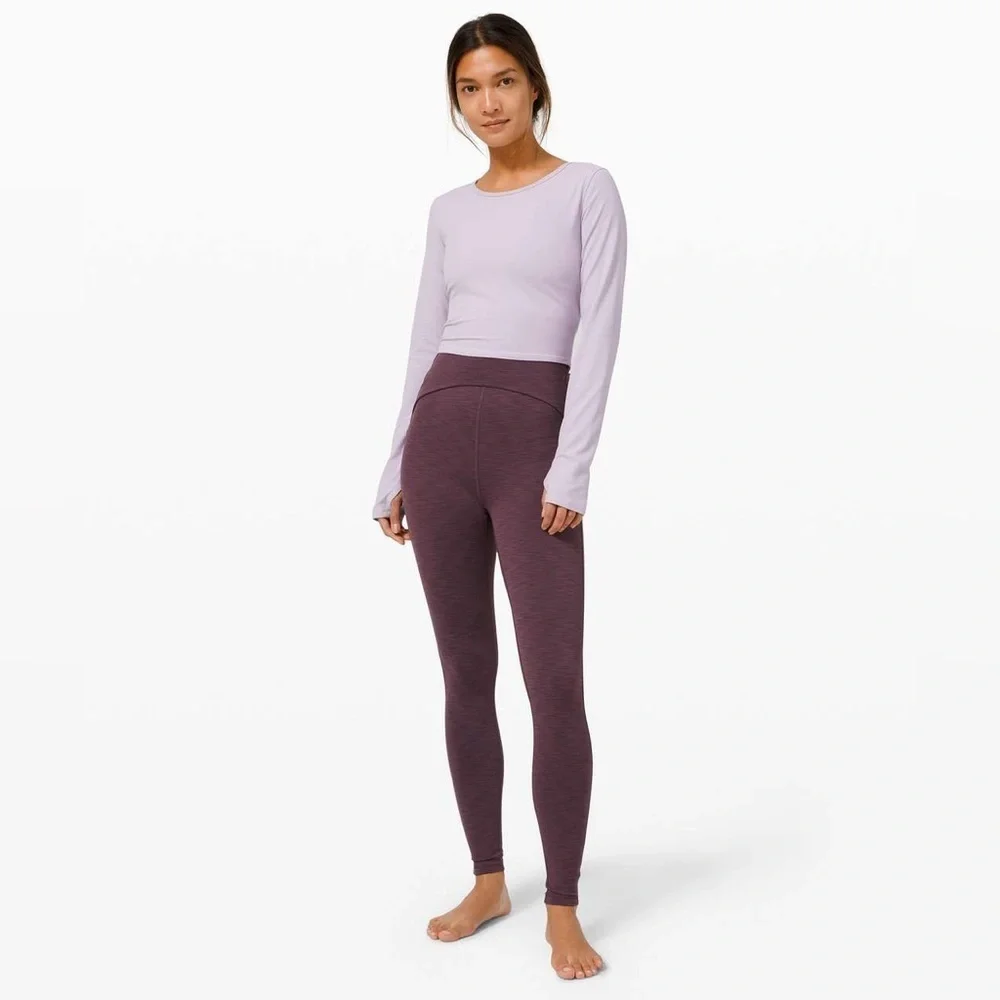 Lululemon Ever Elated Cropped Long Sleeve *Nulu in Stargaze Size 6